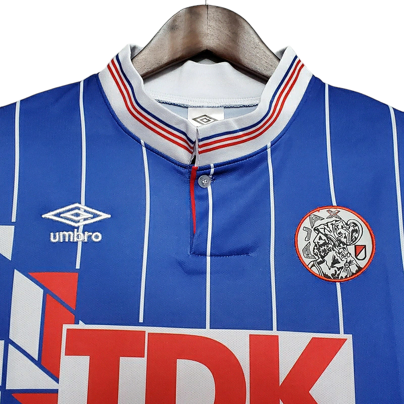 Camisa Ajax I 1990 - Retrô Umbro - Azul