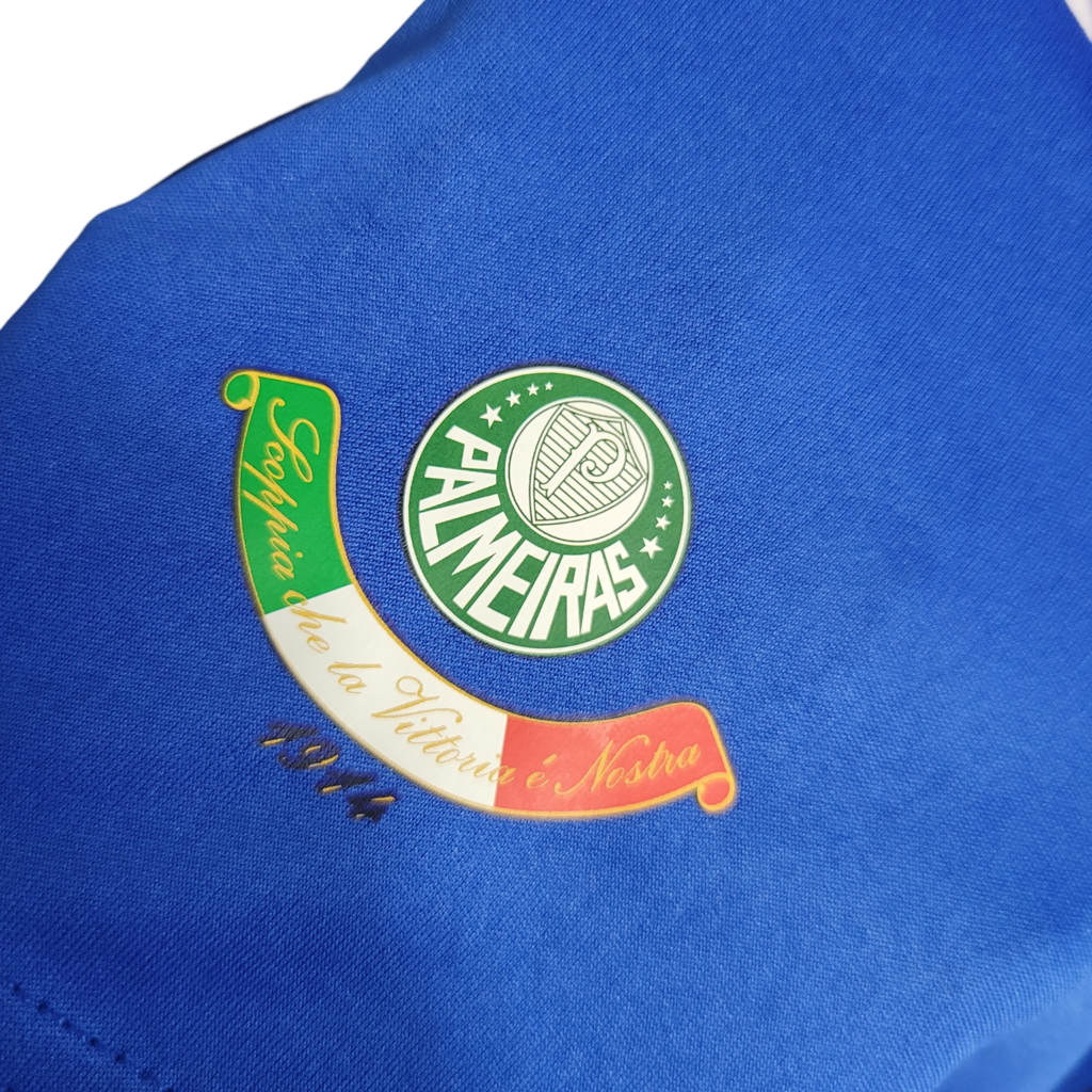 Camisa Palmeiras III 2019 - Retrô Adidas - Azul com detalhes brancos