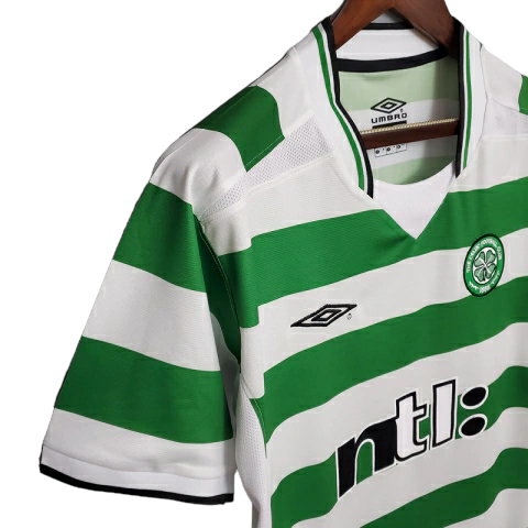 Camisa Celtic 2001/2003 - Retrô Umbro - Verde e Branca