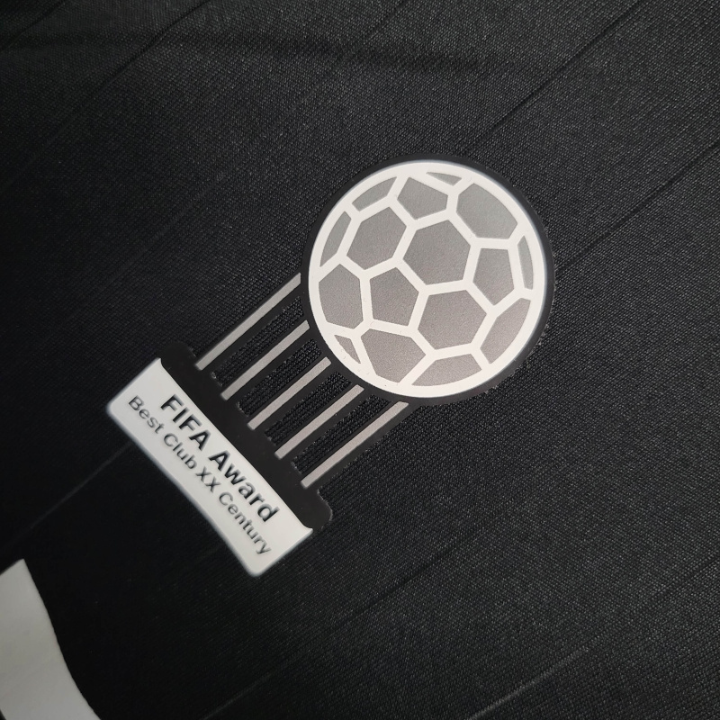 Camisa Real Madrid 2006/2007 - Retrô Adidas - Preta com detalhes em branco