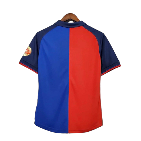 Camisa Barcelona Edição Centenário 1998/1999 - Retrô Nike - Azul e Grená