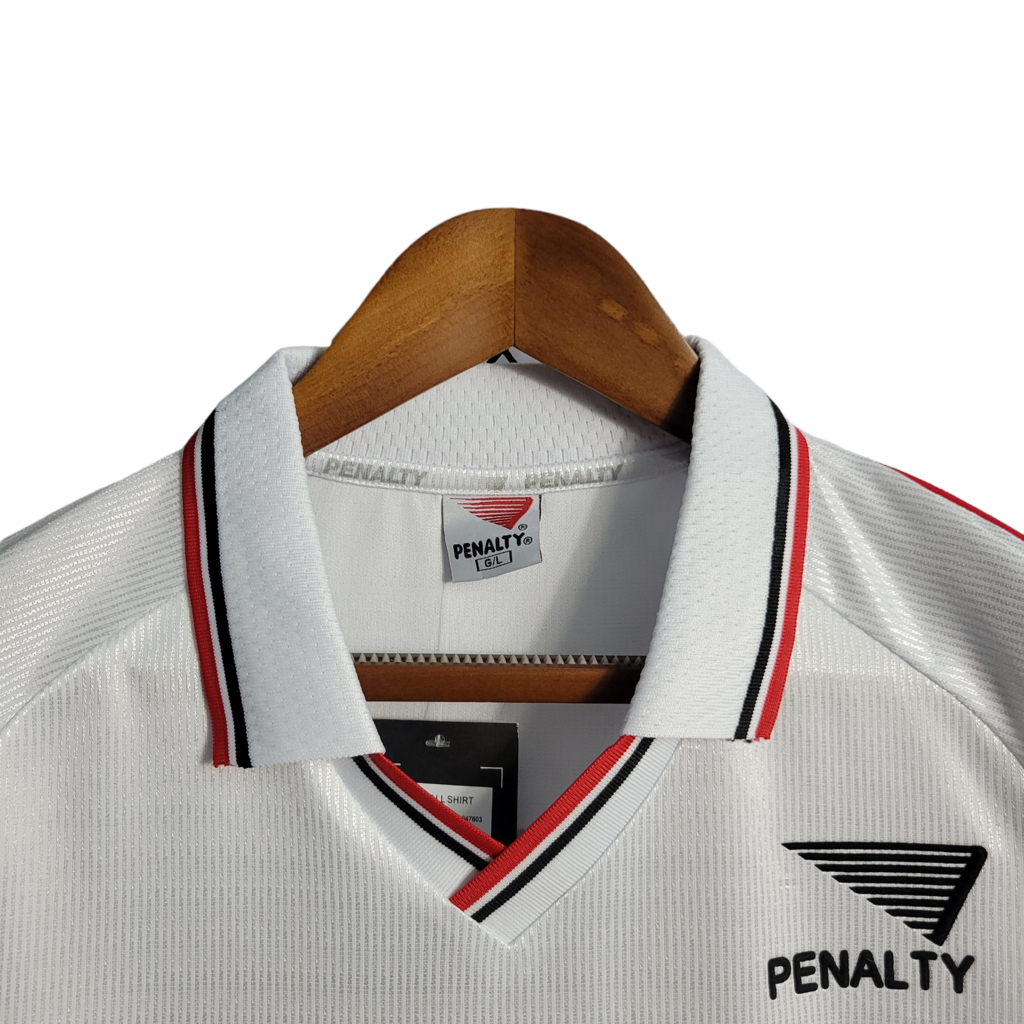 Camisa São Paulo I 2000 - Retrô Penalty - Branca com símbolo da Motorola
