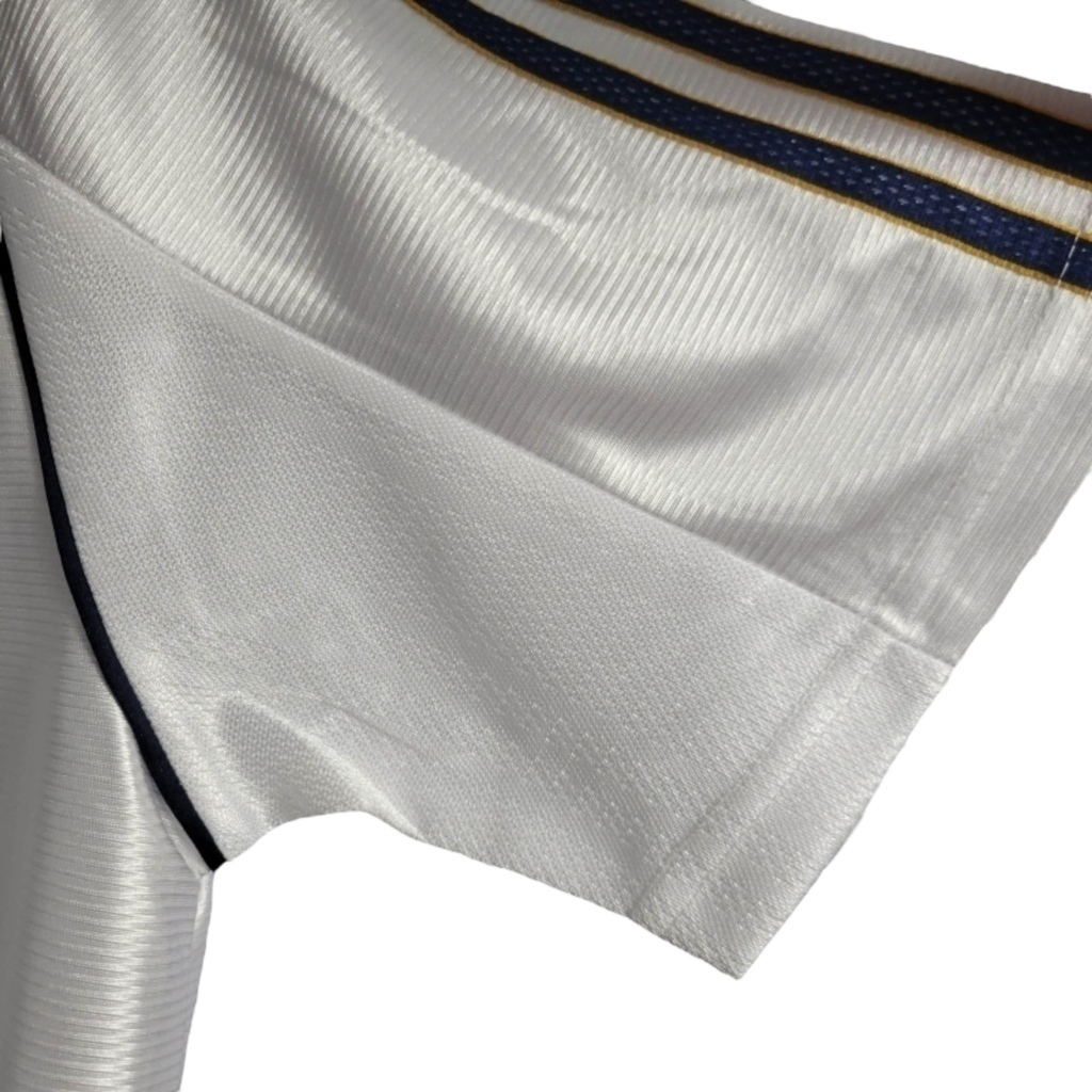 Camisa Real Madrid I 1998/2000 - Retrô Adidas - Branca com detalhes em azul e amarelo