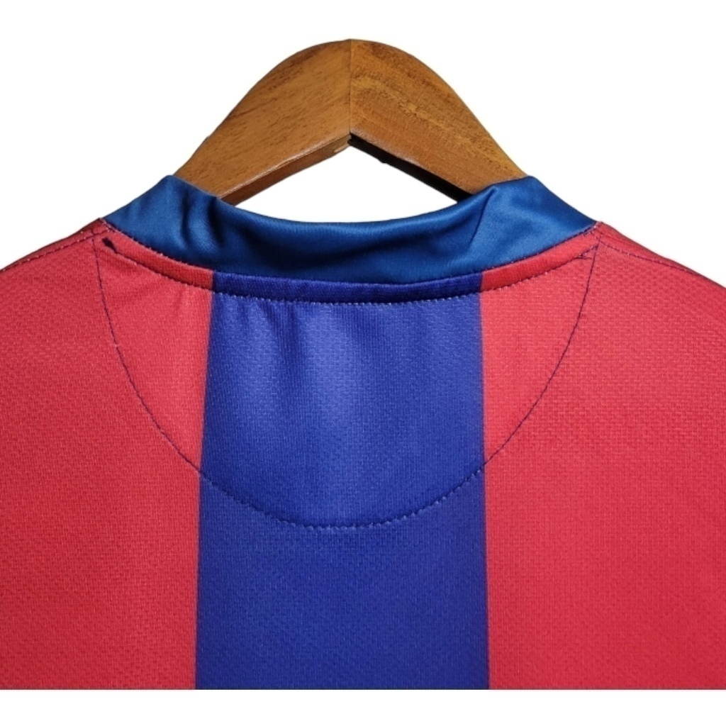 Camisa Barcelona I 2007/2008 - Retrô Nike - Vermelha e azul
