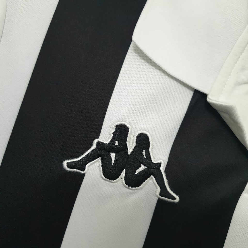 Camisa Juventus I 1999/2000 - Retrô Kappa - Preta e branca