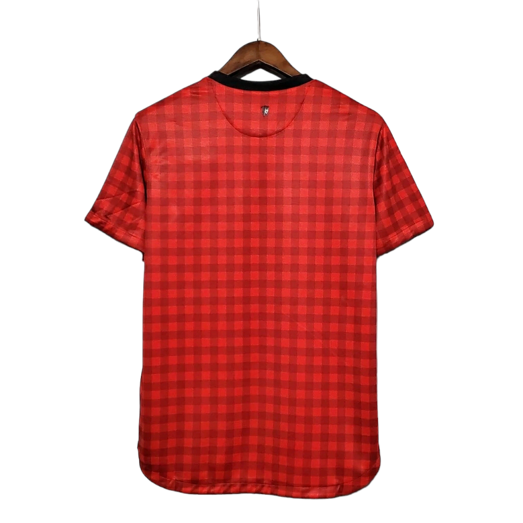 Camisa Manchester United 2012/2013 - Retrô Nike - Vermelha Xadrez
