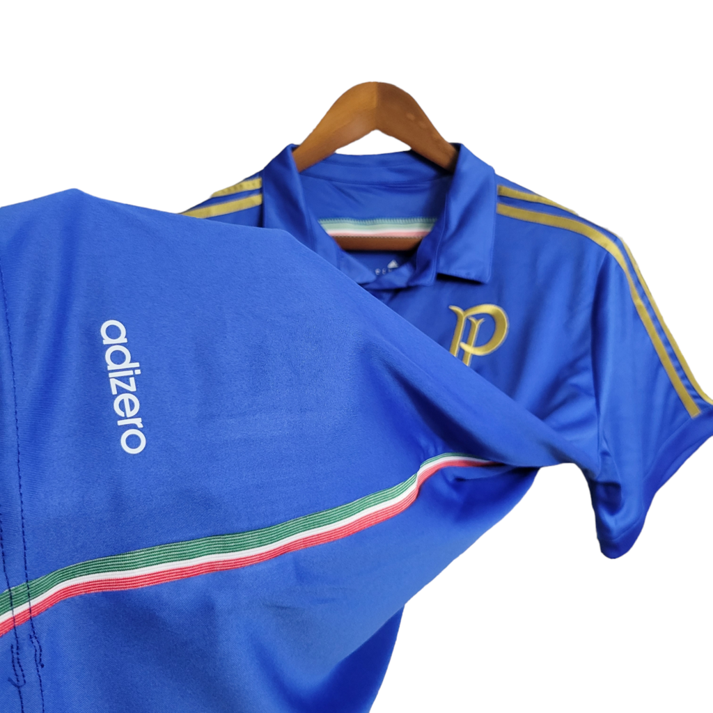 Camisa Palmeiras III 2014/2015 - Retrô Adidas - Azul com detalhes dourados
