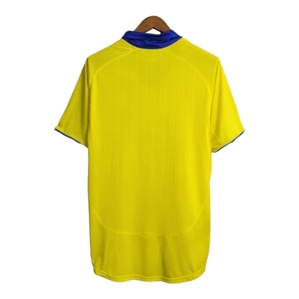 Camisa Arsenal II 2003/2004 - Retrô Nike - Amarela com detalhes em azul