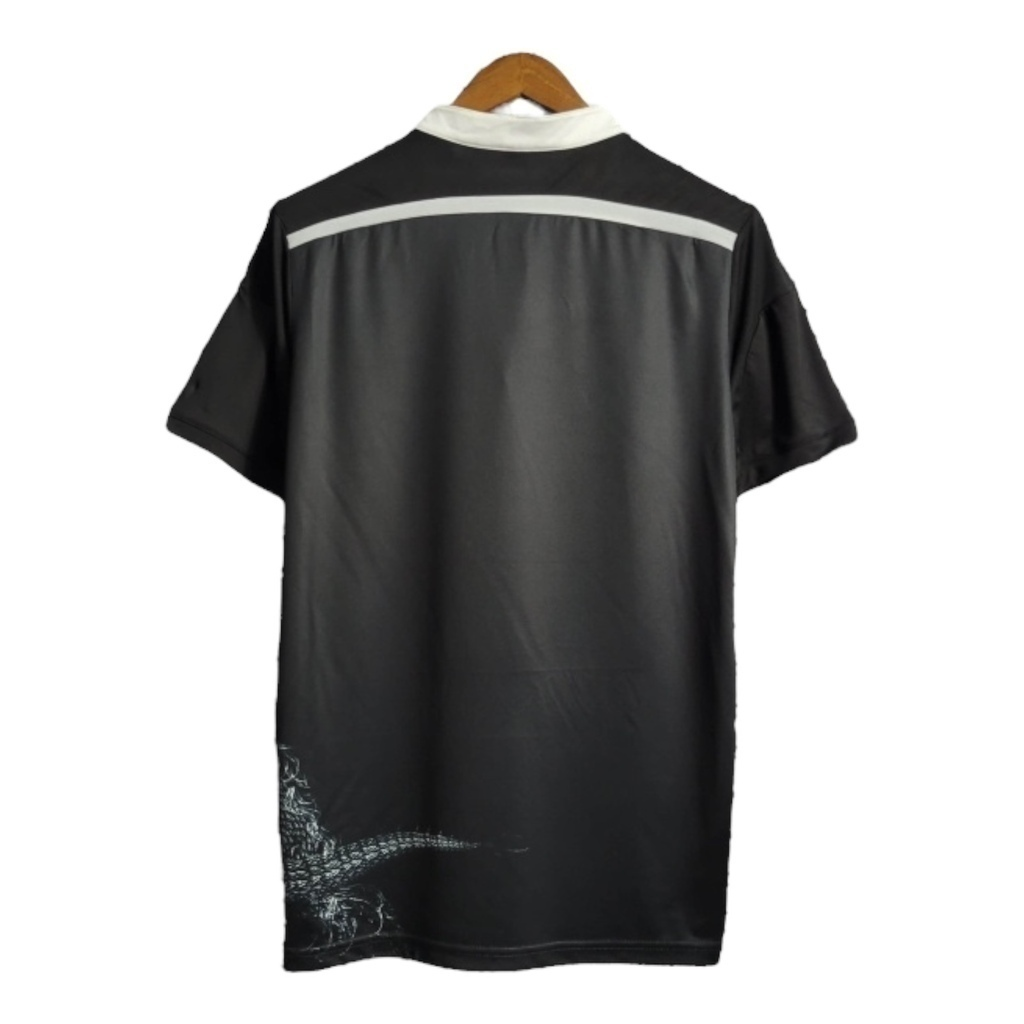 Camisa Real Madrid 2014 - Retrô Adidas - Preta com detalhes em branco