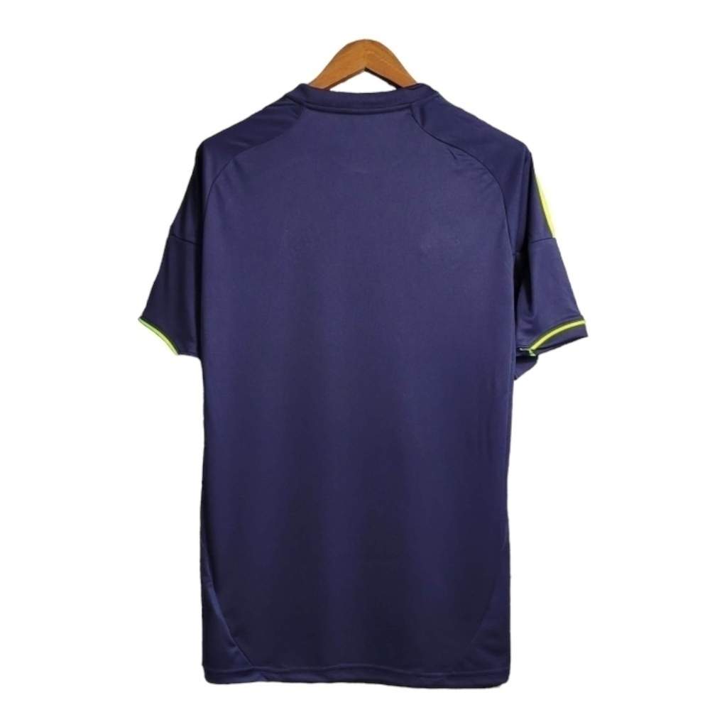 Camisa Real Madrid Goleiro 2011/2012 - Retrô Adidas - Azul com detalhes em amarelo