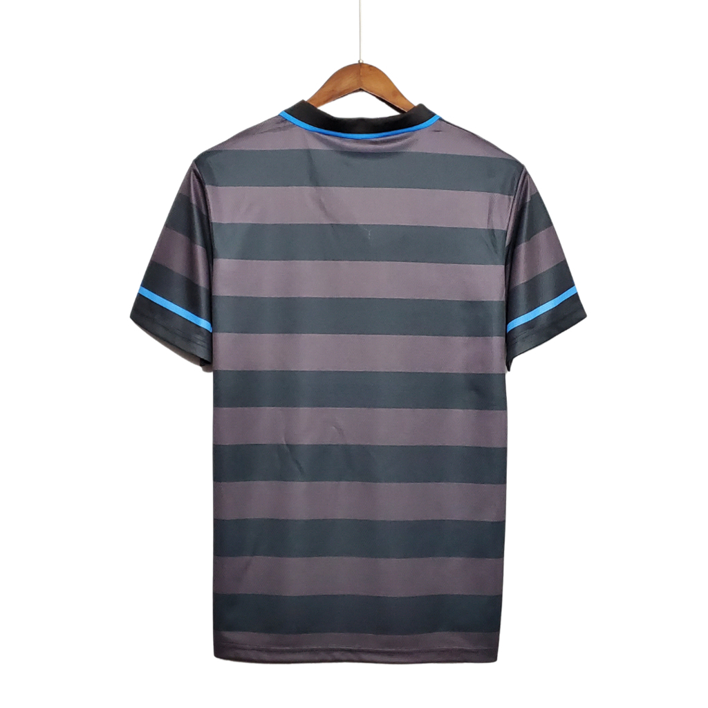 Camisa Inter de Milão II 1997/1998 - Retrô Umbro - Preta e cinza
