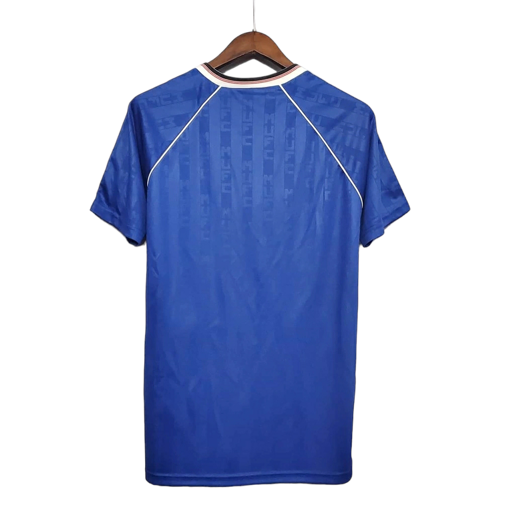 Camisa Manchester United 1988/1990 - Retrô Adidas - Azul
