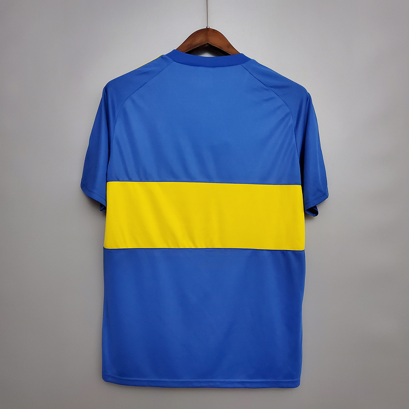 Camisa Boca Juniors 1981 - Retrô Adidas - Azul com detalhes em amarelo