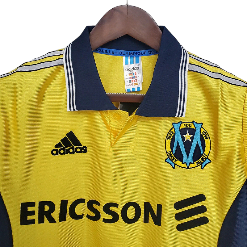 Camisa Marseille 1998/1999 - Retrô Adidas - Amarela