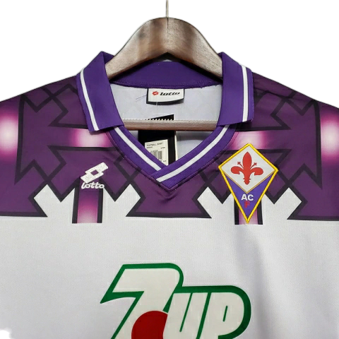 Camisa Fiorentina 1992/1993 - Retrô Lotto - Branca e Roxa