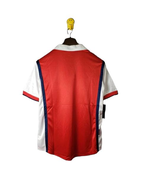 Camisa Arsenal 1998 - Retrô Nike - Vermelha e Branca