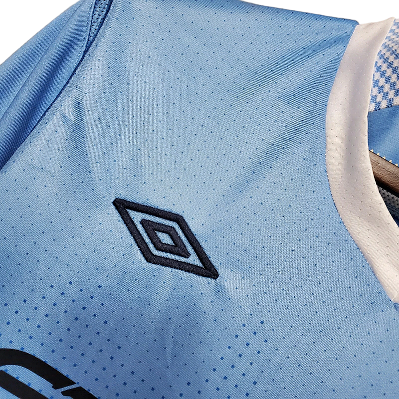 Camisa Manchester City 2011/2012 - Retrô Umbro - Azul