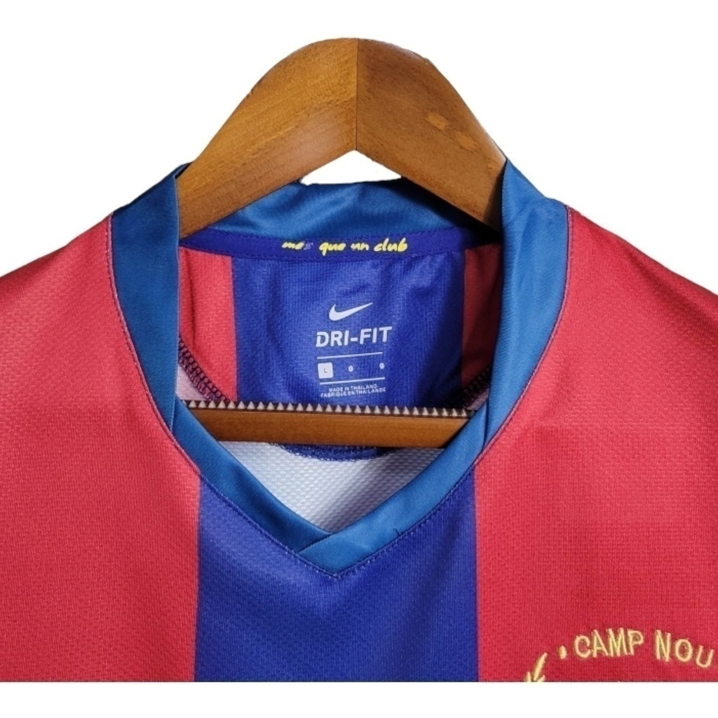 Camisa Barcelona I 2007/2008 - Retrô Nike - Vermelha e azul