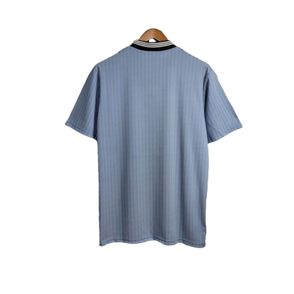 Camisa Newcastle II 1995/1996 - Retrô Adidas - Azul com detalhes em branco