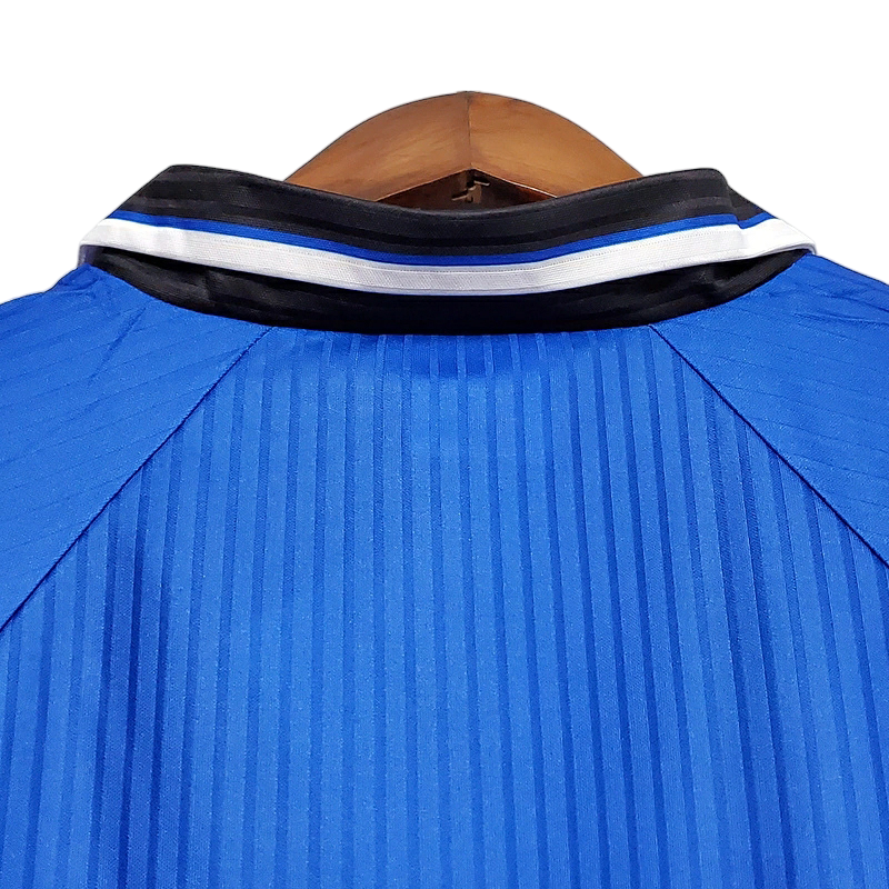 Camisa Manchester United 1996/1997 - Retrô Umbro - Azul