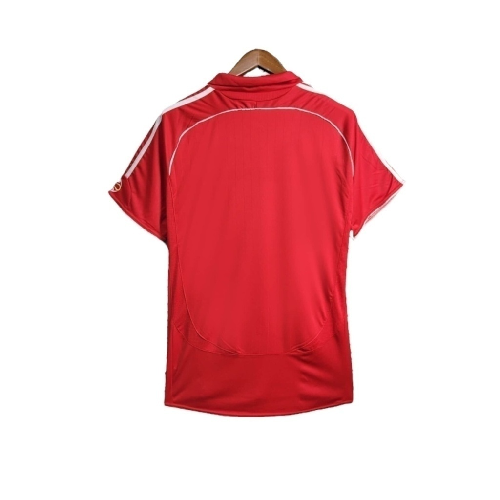 Camisa Liverpool I 2006/2007 - Retrô Adidas - Vermelha com detalhes em branco