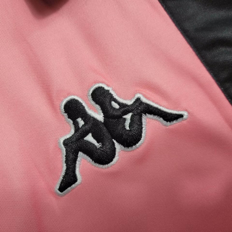 Camisa Juventus II 1997/1998 Manga Longa - Retrô Kappa - Rosa