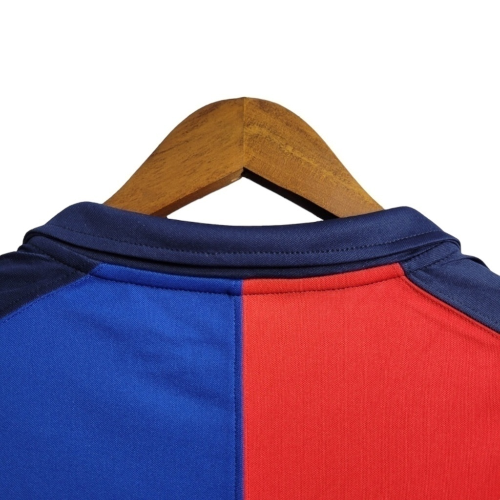 Camisa Barcelona Edição Centenário 1998/1999 Manga Longa - Retrô Nike - Azul e vermelha