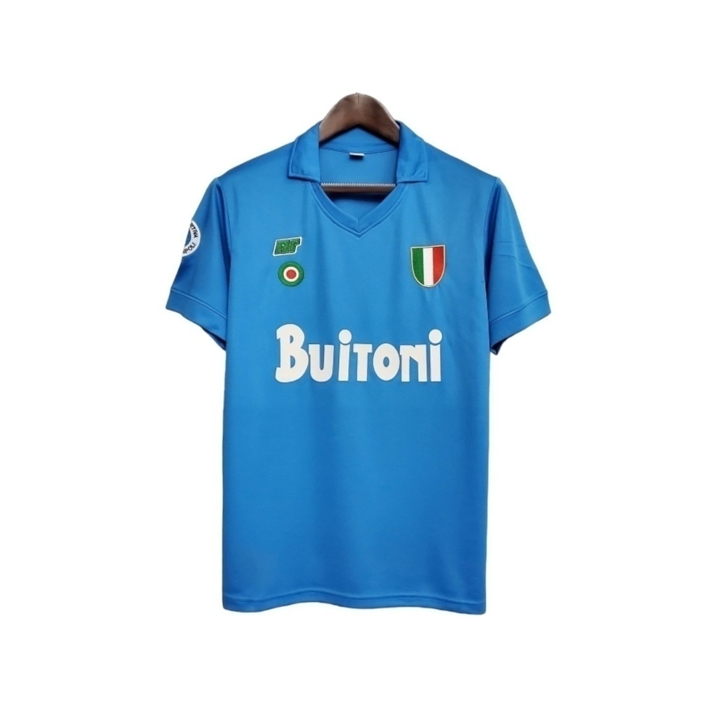 Camisa Napoli I 1987/1988 - Retrô Ennere - Azul