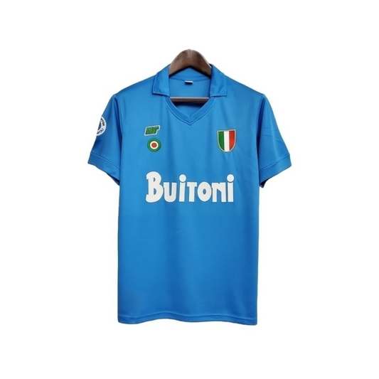 Camisa Napoli I 1987/1988 - Retrô Ennere - Azul