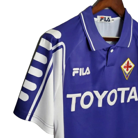 Camisa Fiorentina I 1999/2000 - Retrô Fila - Roxa e branca