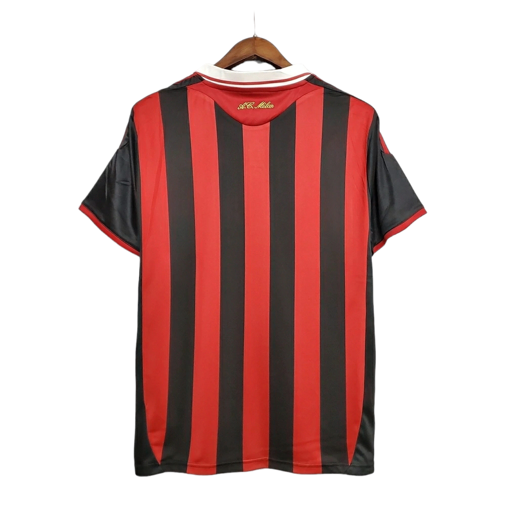 Camisa AC Milan 2009/2010 - Retrô Adidas - Vermelha e preta