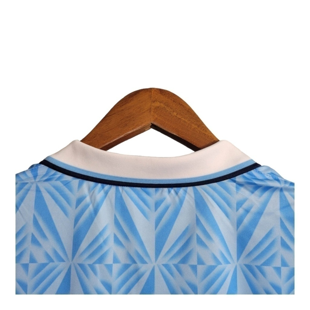 Camisa Lazio 1991 - Retrô Umbro - Azul com detalhes em branco
