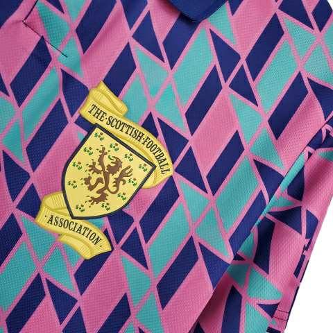 Camisa Seleção da Escócia 1988/1989 - Retrô Umbro - Rosa