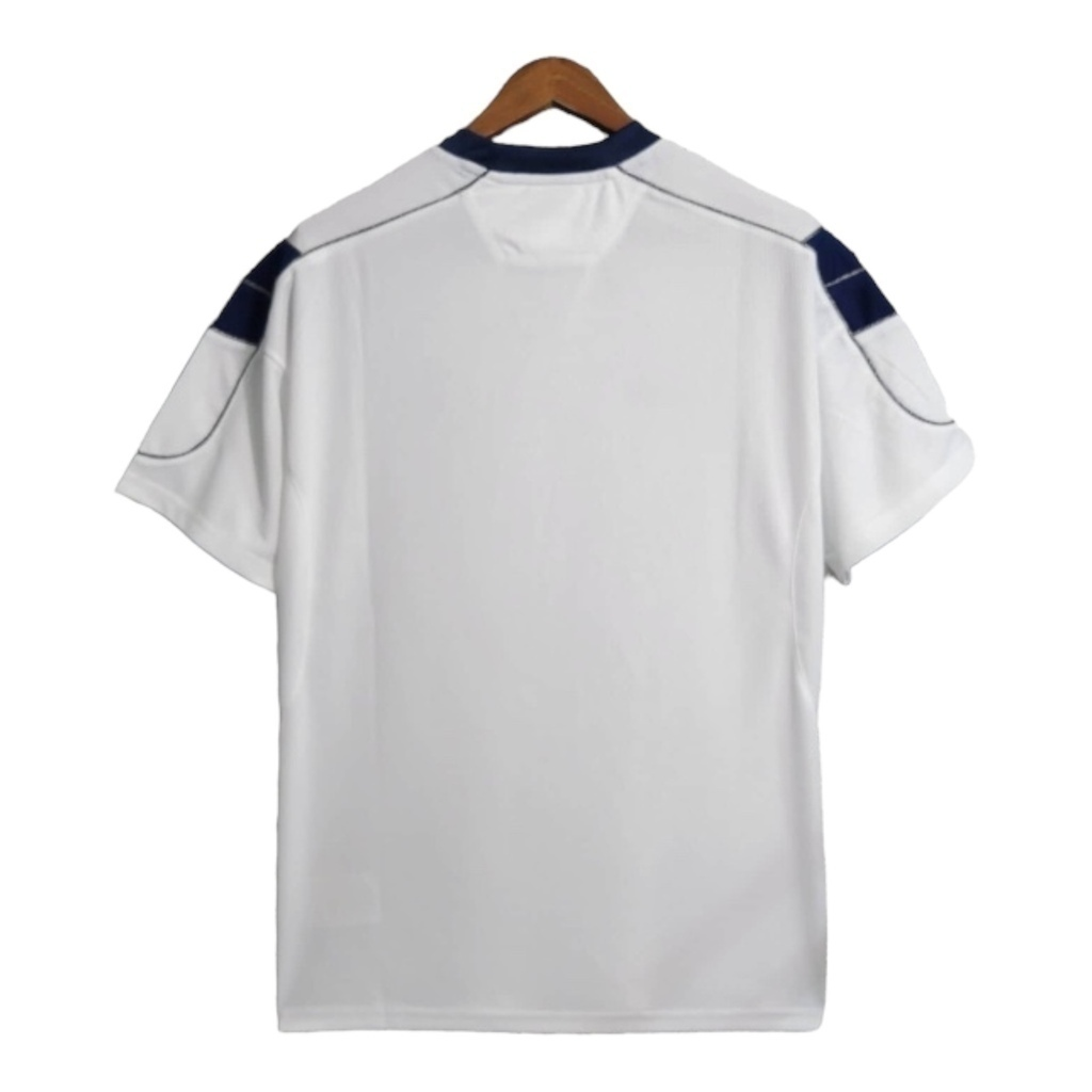 Camisa Manchester United II 1990/2000 - Retrô Umbro - Branca com detalhes em azul