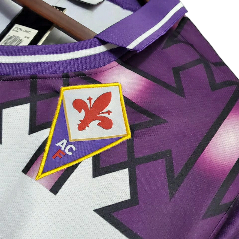 Camisa Fiorentina 1992/1993 - Retrô Lotto - Branca e Roxa