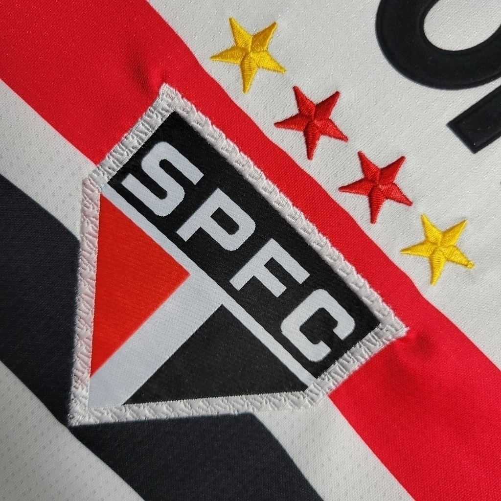 Camisa São Paulo I 2000 - Retrô Penalty - Branca com símbolo do Paulistão