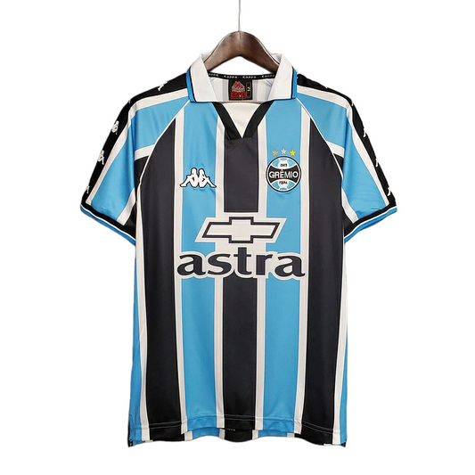 Camisa Grêmio I 2000 - Retrô Kappa - Azul e preta