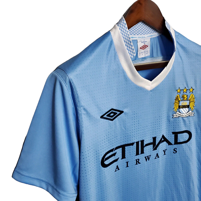 Camisa Manchester City 2011/2012 - Retrô Umbro - Azul