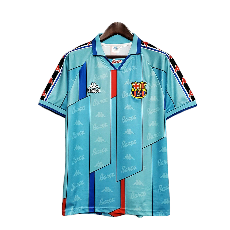 Camisa Barcelona 1996/1997 - Retrô Kappa - Azul Clara