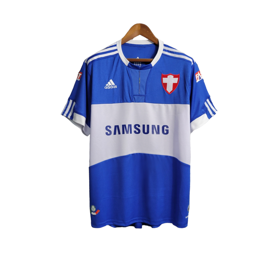 Camisa Palmeiras III 2019 - Retrô Adidas - Azul com detalhes brancos