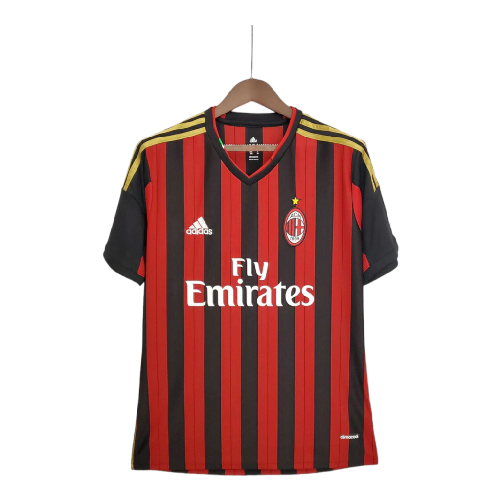 Camisa AC Milan 2013/2014 - Retrô Adidas - Vermelha e preta
