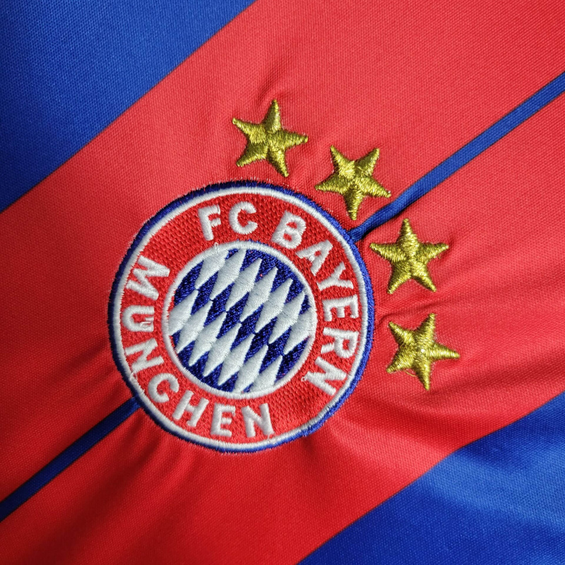 Camisa Bayern Munich I 2014/2015 - Retrô Adidas - Azul e vermelha
