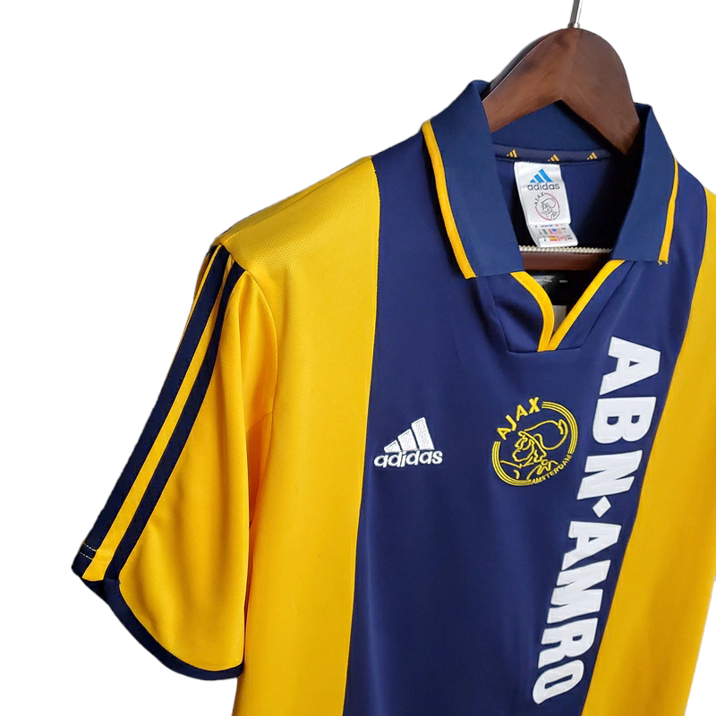 Camisa Ajax II 2000/2001 - Retrô Adidas - Azul e Amarela