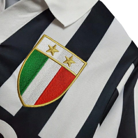 Camisa Juventus 1984/1985 - Retrô Kappa - Preta e branca