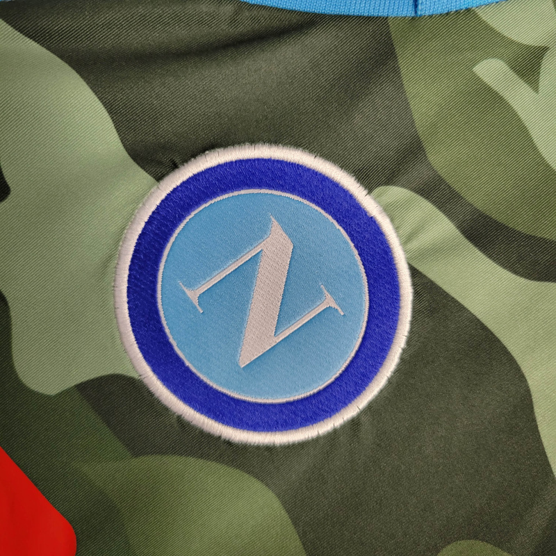 Camisa Napoli I 2013/2014 - Retrô Macron - Verde com detalhes em azul