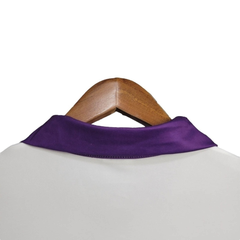 Camisa Fiorentina II 1984/1985 - Retrô Ennere - Branca com detalhes em roxo