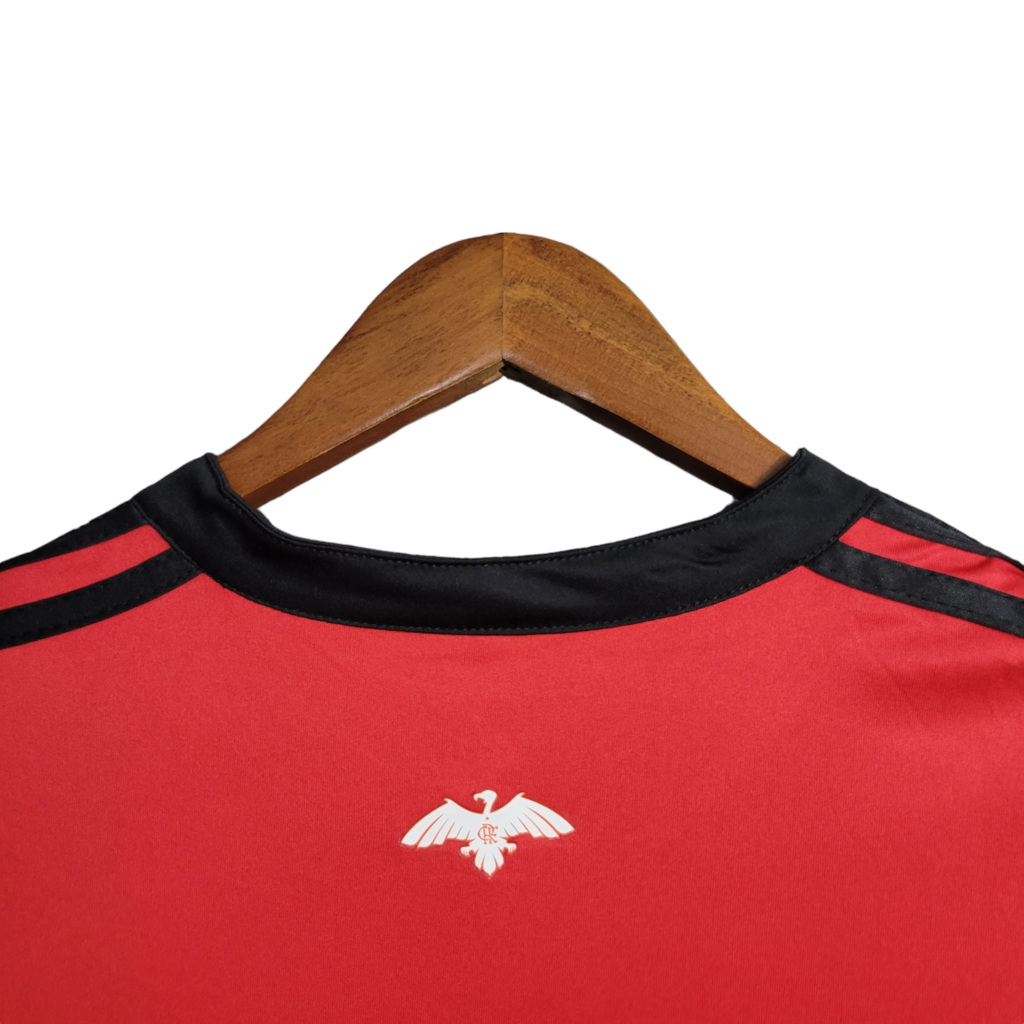Camisa Flamengo I 2017/2018 - Retrô Adidas - Vermelha com detalhes em Preto