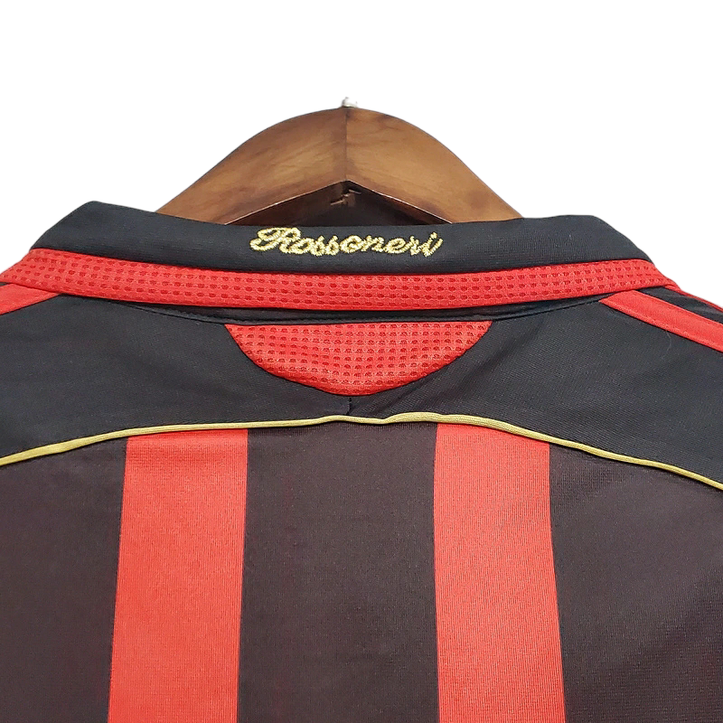 Camisa AC Milan I 2006/2007 - Retrô Adidas - Vermelha e preta