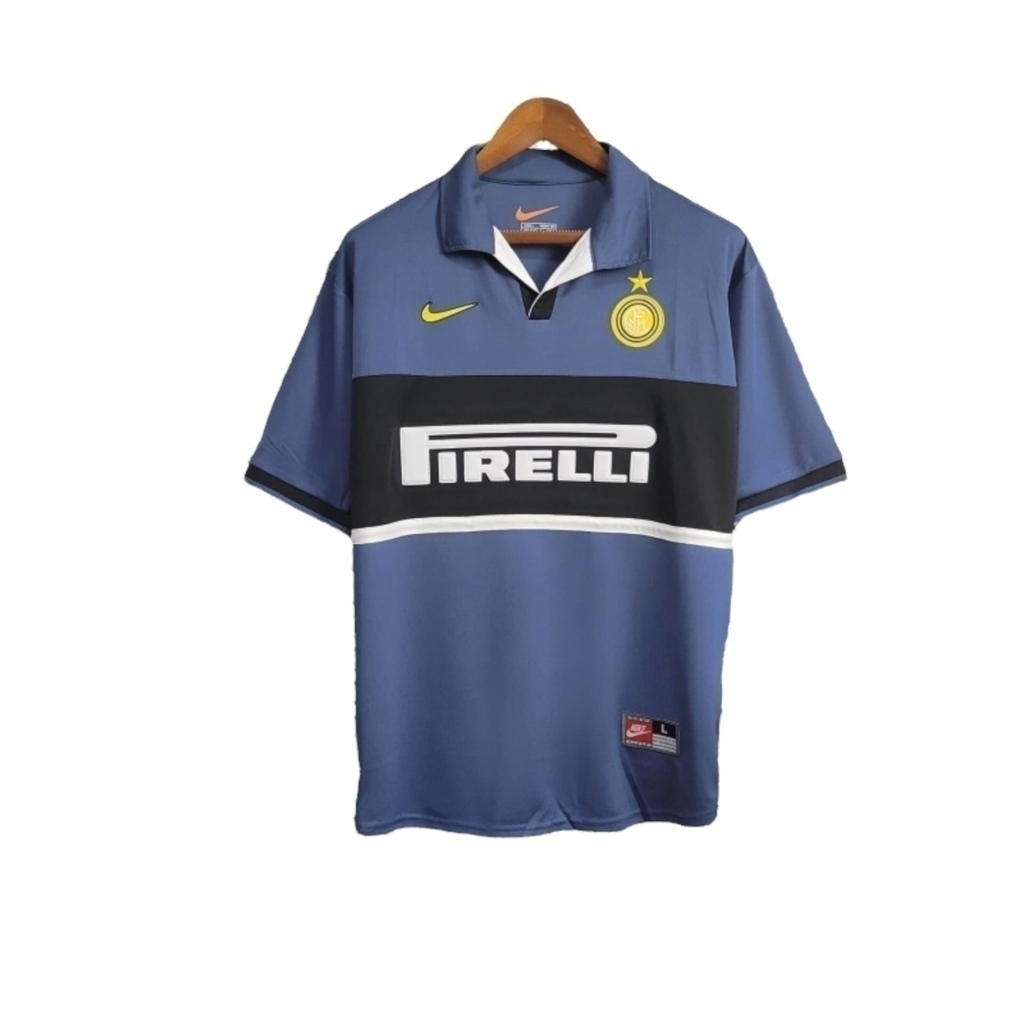 Camisa Inter de Milão I 1998/1999 - Retrô Nike - Azul