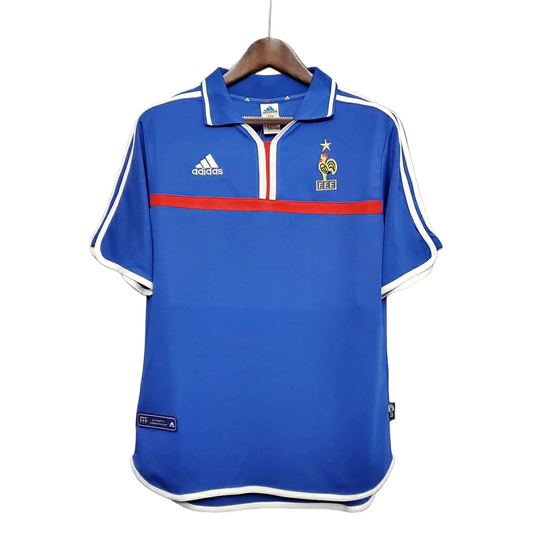 Camisa Seleção da França 2000 - Retrô Adidas - Azul